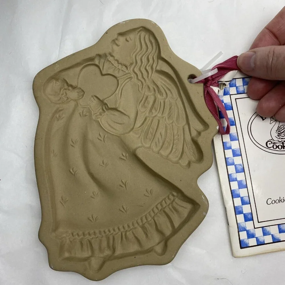 Vintage Brown Bag Cookie Art Angel Mold 1987 Hill‎ Design Recipe Booklet Holiday